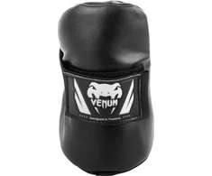 MMA blauzdų apsaugos Venum Challenger, juoda/balta