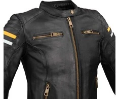 Moteriška odinė motociklininko striukė W-TEC Stripe Lady