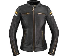 Moteriška odinė motociklininko striukė W-TEC Stripe Lady