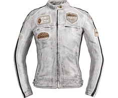 Moteriškas odinis moto švarkas W-TEC Sheawen Lady Baltas New