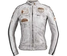 Moteriškas odinis moto švarkas W-TEC Sheawen Lady Baltas New