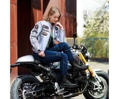 Moteriški moto džinsai W-TEC Alfreda CE