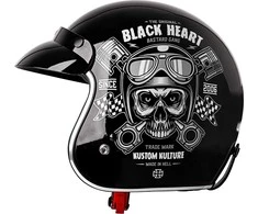 Moto šalmas W-TEC V541 Juodas Heart