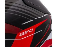 Motociklininko šalmas Cassida Aero Drome Juodas Pearl/Raudona/Baltas/Gray