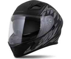 Motociklininko šalmas Cassida Orbit StriX, matinė juoda/pilka