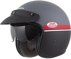 Motociklo šalmas Cassida Oxygen Jawa OHC 2.0 matinis pilkas/raudonas/juodas/baltas