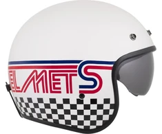 Motociklo šalmas Cassida Oxygen Rondo 2.0 perlamutrinis baltas/raudonas/mėlynas/juodas