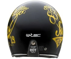 Motociklininko šalmas W-TEC Café Racer - Juodas S(55-56)