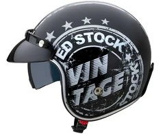 Motociklininko šalmas W-TEC Café Racer - Juodas S(55-56)
