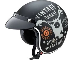 Motociklininko šalmas W-TEC Café Racer