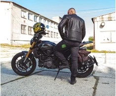 Motociklininko šalmas W-TEC Café Racer