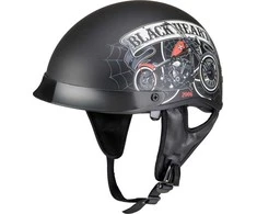 Motociklininko šalmas W-TEC Juodas Heart Rednut