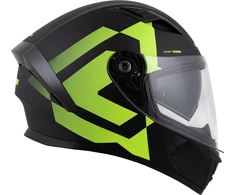 Motociklo šalmas Cassida Orbit Grind matinis juodas / fluorescencinis geltonas
