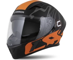 Motociklo šalmas Cassida Orbit Multivers matinė juoda/oranžinė/pilka/balta