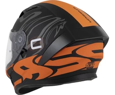 Motociklo šalmas Cassida Orbit Multivers matinė juoda/oranžinė/pilka/balta