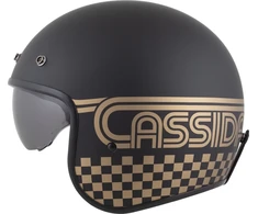 Motociklo šalmas Cassida Oxygen Rondo 2.0 matinis juodas/auksinis