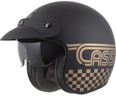 Motociklo šalmas Cassida Oxygen Rondo 2.0 matinis juodas/auksinis