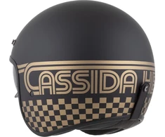 Motociklo šalmas Cassida Oxygen Rondo 2.0 matinis juodas/auksinis