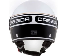 Motorcycle Helmet Cassida Handy Plus Linear Pearl Baltas/Juodas/Gold
