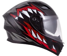 Motociklo šalmas Cassida Orbit StriX raudonas/pilkas/baltas/juodas