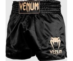 Muay Thai šortai Venum Classic – juoda/auksinė