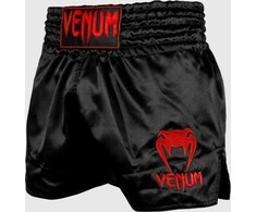 Muay Thai šortai Venum Classic - Juodas/Raudona