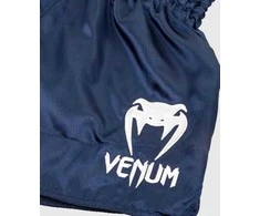 Muay Thai šortai Venum Classic - Navy Mėlyna/Baltas