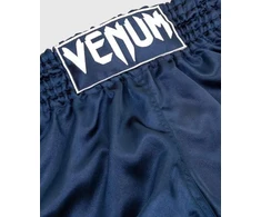 Muay Thai šortai Venum Classic – tamsiai mėlyni/balti