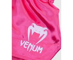 Muay Thai šortai Venum Classic, rožiniai/balti