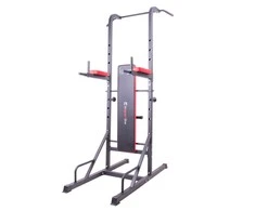 Multifunkcinis treniruoklis su suoleliu, skersiniu ir lygiagretėmis inSPORTline Power Tower X150