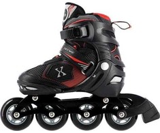Riedučiai Nils Extreme NA9080 juodi-žali - |PU76 mm/82A L(39-42)|