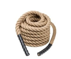 Natūrali jėgos-kovos virvė iš sizalio inSPORTline Waverope Base 15m 40mm 9,6kg