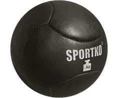 Natūralios odos kimštinis kamuolys SportKO Medbol