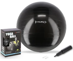 Naujas juodas gimnastikos kamuolys HMS YB01, 75 cm