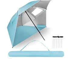 Nils Camp NC17114 PAPLŪDIMIO SKĖTIS/EKRANAS NUO VĖJO 2IN1 XXL 240 CM MĖLYNAS NILS