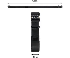 Nils Extreme Taktinis diržas Nils Camp NC1729, juodas, 125 cm