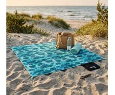 NC2224 TURQUOISE PICNIC BLANKET 200 x 200 PE ALU NILS CAMP