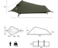 NC2501 SKYAIR ITIN LENGVA PALAPINĖ 1 ŽALIA NILS CAMP