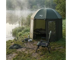 NC4701 FISHING UMBRELLA WITH FULL COVER NILS CAMP