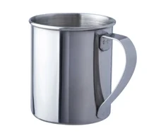 Nerūdijančio plieno puodelis BasicNature, poliruotas, 0,3 l