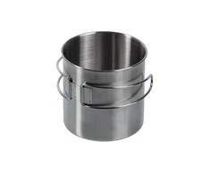 Mil-Tec nerūdijančio plieno puodukas 800ml (VIELINĖ RANKENA)