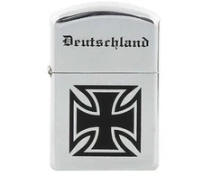 Neužpučiamas žiebtuvėlis MFH Deutschland, chromuotas, neužpildytas
