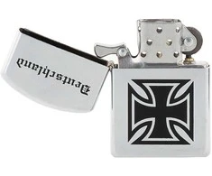 Neužpučiamas žiebtuvėlis MFH Deutschland, chromuotas, neužpildytas