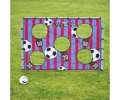 Futbolo vartai su tinklu ir taikiniu Nils NT7788 2in1