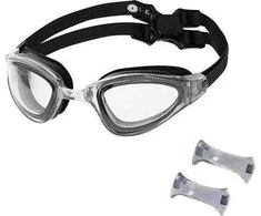 NQG180AF Juodas SWIMMING GOGGLES NILS AQUA