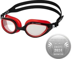 NQG480MAF Juodas/ Raudonas SWIMMING GOGGLES NILS AQUA