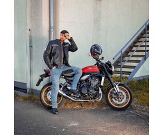 Odinė motociklininko striukė W-TEC Helsin