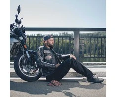 Odinės motociklininko pirštinės W-Tec Dahmer