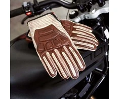 Odinės motociklininko pirštinės W-TEC Retro