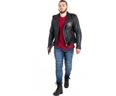 Odinis moto švarkas W-TEC Juodas Heart Perfectis